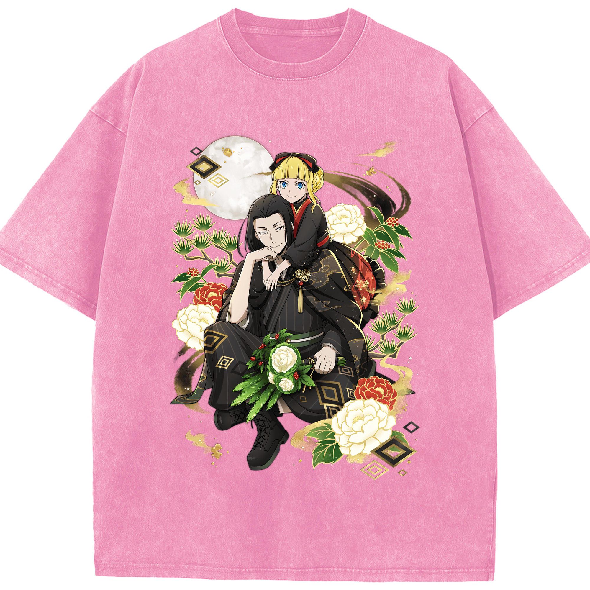 （画像用） 文豪ストレイドッグス Bungo Stray Dogs 綿100% ヴィンテージ風 半袖Tシャツ（フロントプリント）